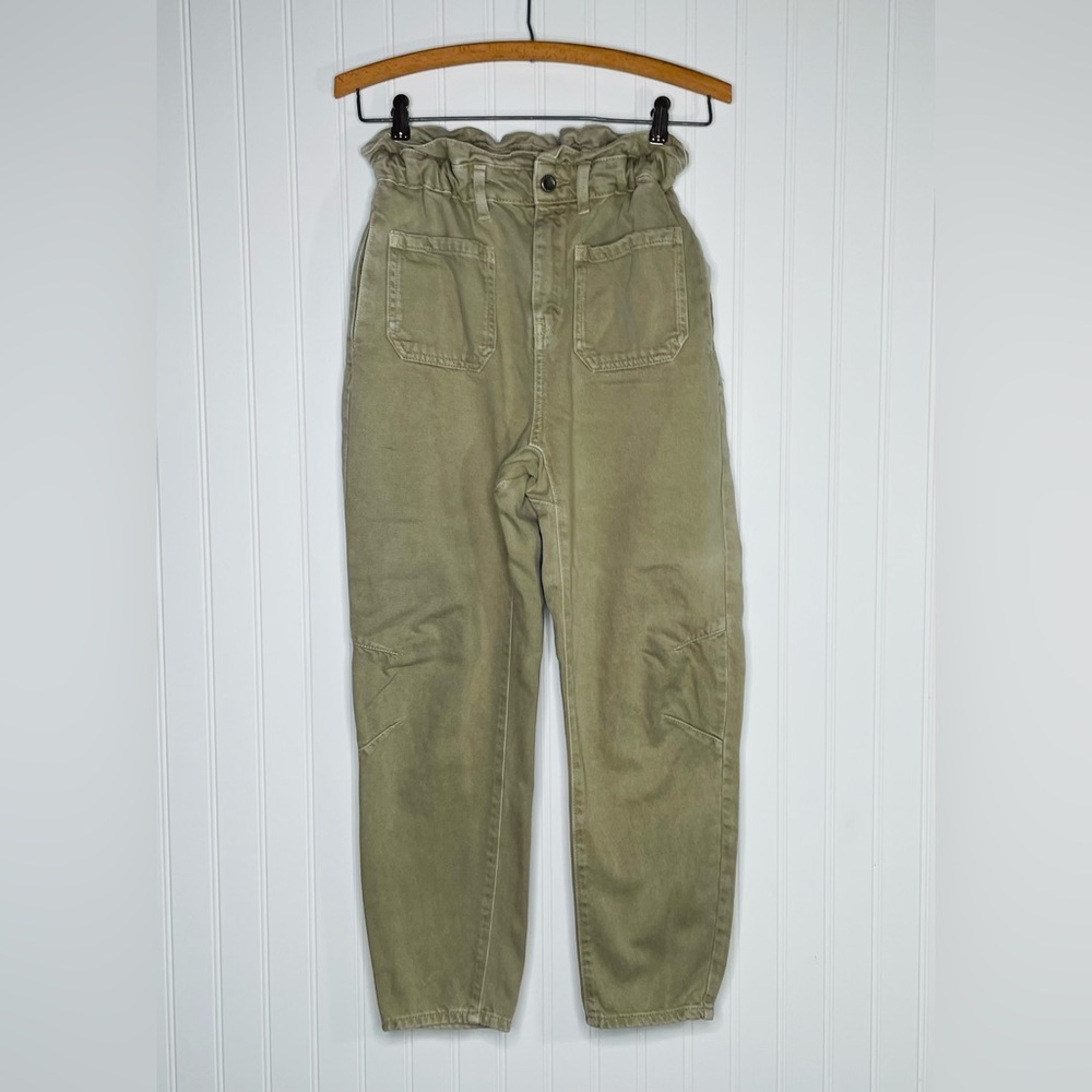 ZARA Paperbag Front Pocket Jeans - Picture 2 of 8